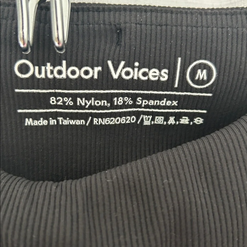 Outdoor Voices Superform Rib Flare Pants Black Medium - Picture 3 of 5